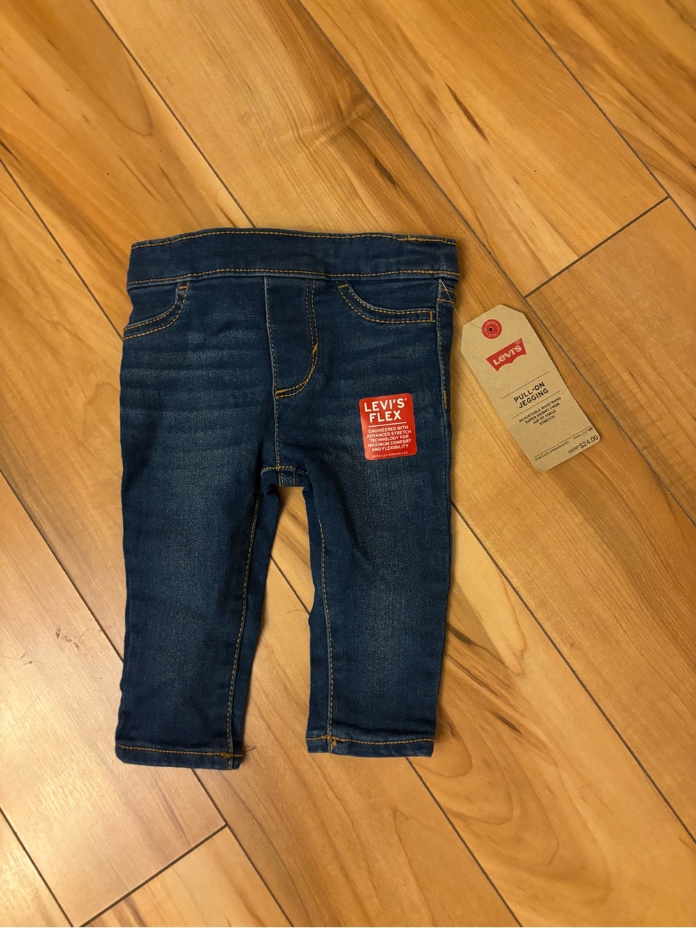 Levi's Dark Blue Baby Pull-On Stretch Jeans